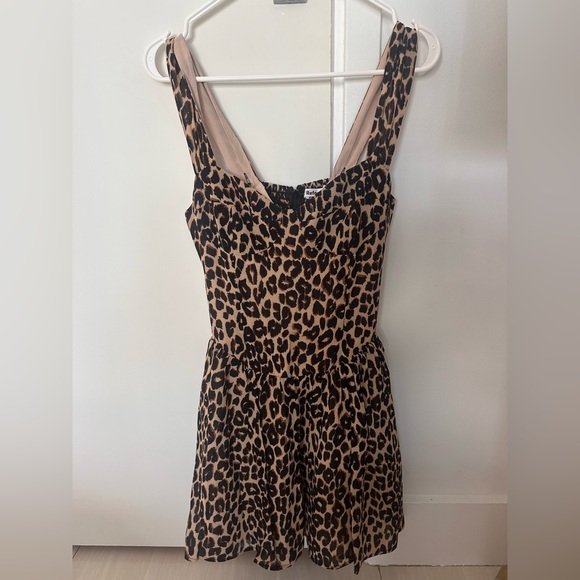 New Reformation Taiga Leopard Print Mini Dress - Picture 11 of 15
